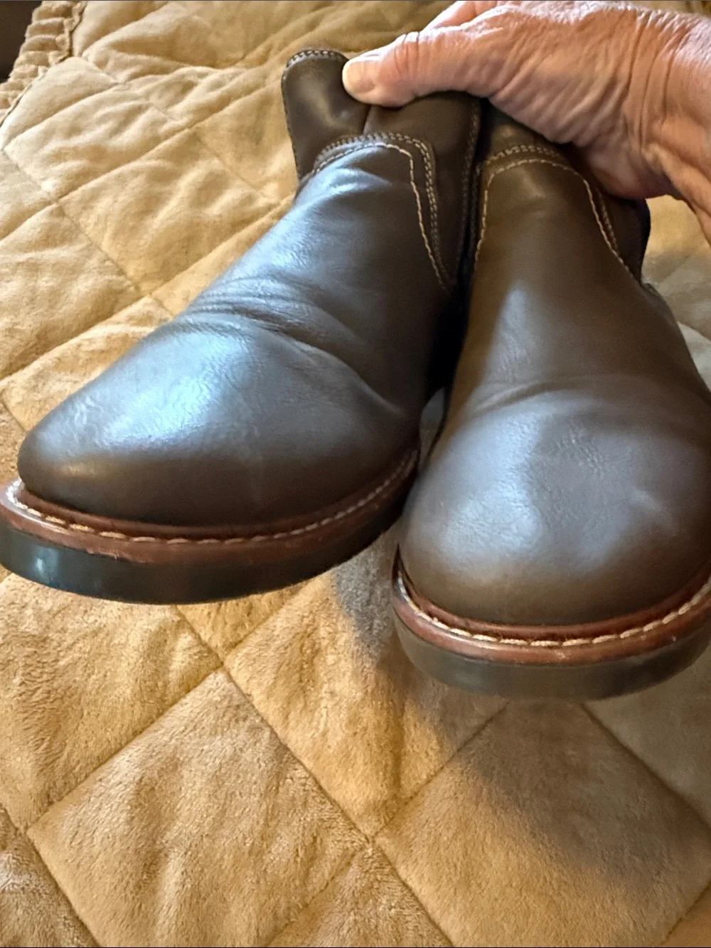 Dockers Men's Ransom Chelsea Brown Faux Leather Chukka Boots